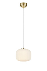 Markslöjd Sober závěsné svítidlo mosazné/bílé