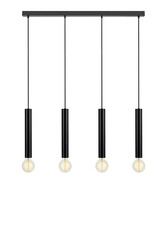 Markslöjd Sencillo závěsné svítidlo černé 4 lampy