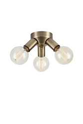Markslöjd Mazzo stropní svítidlo mosazné 3 lampy