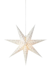Markslöjd Olivia bílá závěsná hvězda 75 cm