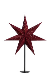 Markslöjd Clara červená hvězda na stůl s černou