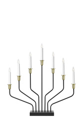 Markslöjd Brosa XL černý vánoční svícen