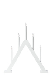 Markslöjd Ariele adventní bílý svícen 47 cm