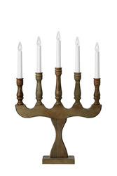 Markslöjd Svaneholm adventní dřevěný svícen 5 žárovek