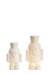 Markslöjd Finn bílá vánoční dekorace na stůl 2ks