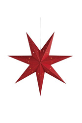 Markslöjd Saturnus červená závěsná hvězda 75 cm