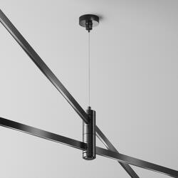 MAYTONI Dvojitý lankový závěs pro magnetickou lištu 24 V Flarity TRA157SW-D1-B
