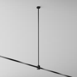 MAYTONI Upevnění ke stropu dlouhé 760 mm s prodlužovací spojkou pro magnetickou lištu 24 V Flarity TRA159C-IPCL1-B