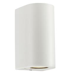 NORDLUX venkovní nástěnné svítidlo Canto Maxi 2 2x28W GU10 bílá čirá 49721001