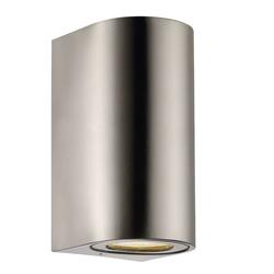 NORDLUX venkovní nástěnné svítidlo Canto Maxi 2 2x28W GU10 nerez ocel čirá 49721034