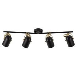 NORDLUX bodové svítidlo Lotus 4x40W E14 černá / mosaz 50130103