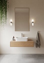 NORDLUX Tangens Double nástěnné svítidlo do koupelny broušená ocel 17141032