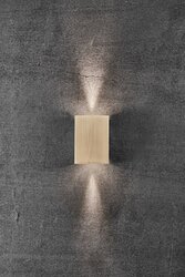 NORDLUX venkovní nástěnné svítidlo Fold 10 2x3,5W LED mosaz čirá 2019041035