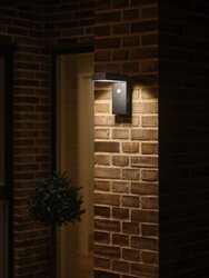 NORDLUX ALYA venkovní nástěnné solární svítidlo černá 2118231003