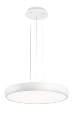 Nova Luce Decentní závěsné LED svítidlo Gap v bílé a černé barvě - pr. 510 x 70 x 1130 mm, bílá NV 8100987