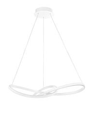 Nova Luce Futuristický LED lustr Fusion v nadčasových barvách - 720 x 1500 mm, 3000 K, bílá NV 1701101001