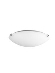 NOVA LUCE stropní svítidlo ANCO matné bílé sklo chromovaný kov E27 1x12 W 600401