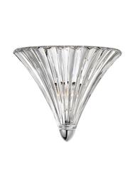 NOVA LUCE nástěnné svítidlo GUSCIO chromovaný kov a čiré sklo E14 1x5W 230V IP20 bez žárovky 6101601