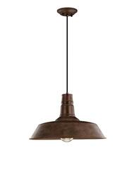 Nova Luce Stylové závěsné svítidlo Osteria ve třech barevných provedeních - 1 x 60 W, pr. 460 mm, rezavá NV 620201