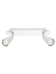 NOVA LUCE bodové svítidlo CONO matný bílý hliník GU10 2x10W IP20 bez žárovky 668002