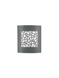 NOVA LUCE venkovní nástěnné svítidlo ZENITH tmavě šedý hliník bílý akrylový difuzor E27 1x12W 220-240V bez žárovky IP44 713212