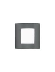 NOVA LUCE venkovní nástěnné svítidlo ZENITH tmavě šedý hliník bílý akrylový difuzor E27 1x12W 220-240V bez žárovky IP44 713514