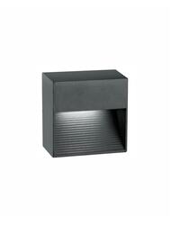 NOVA LUCE venkovní nástěnné svítidlo KRYPTON tmavě šedý hliník LED 3W 3000K 220-240V 15st. IP54 726408