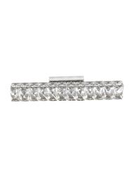 NOVA LUCE nástěnné svítidlo CORONA chromovaný hliník K9 křišťál LED 8W 230V 3000K IP20 83399202