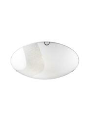 NOVA LUCE stropní svítidlo QUALE bílé sklo a křišťál E27 2x12W 8361601