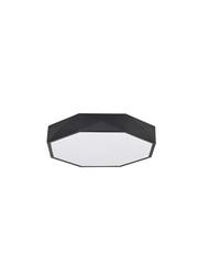NOVA LUCE stropní svítidlo EBEN černý hliník matný bílý akrylový difuzor LED 24W 230V 3000K IP20 9001491