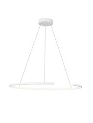 NOVA LUCE závěsné svítidlo BREDA bílý hliník a akryl LED 30W 220V 3000K IP20 9010021