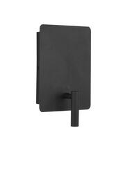 NOVA LUCE nástěnné svítidlo ZEN černá ocel a hliník vypínač na těle - USB nabíjení LED 5W + 1x3W 230V 3000K + lampička na čtení IP20 9018502