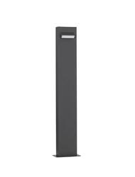 NOVA LUCE venkovní sloupkové svítidlo ZELDA černý hliník a akrylový difuzor proti oslnění LED 6W 3000K 100-240V IP65 9020922
