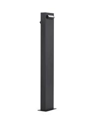 NOVA LUCE venkovní sloupkové svítidlo ZELDA černý hliník a akrylový difuzor proti oslnění LED 9W 3000K 100-240V IP65 9020924