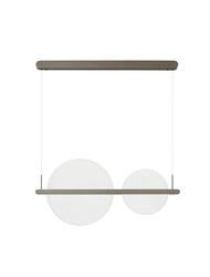 NOVA LUCE závěsné svítidlo NOAH kávově hnědý hliník a akryl LED 42W 230V 3000K IP20 stmívatelné 9054449