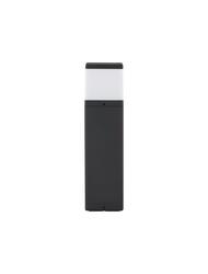 NOVA LUCE venkovní sloupkové svítidlo FERRON tmavě šedý hliník a čirý akrylový difuzor E27 1x12W 220-240V bez žárovky IP65 9060184