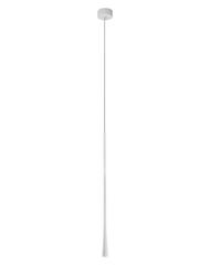 NOVA LUCE závěsné svítidlo GOCCIO bílý hliník a ocel bílý kabel LED 7W 230V 3000K IP20 9102592