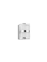 NOVA LUCE nástěnné svítidlo SABIA chrom hliník a akryl LED 10W 220-240V 3000K IP44 9122321