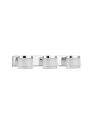NOVA LUCE nástěnné svítidlo nad zrcadlo SABIA chrom hliník a akryl LED 15W 220-240V 3000K IP44 9122331