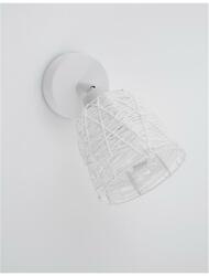 NOVA LUCE bodové svítidlo SION bílý kov bílý kabel E14 1x5W 230V IP20 bez žárovky 9155421