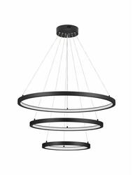 NOVA LUCE závěsné svítidlo EMPATIA LED 108W 3000K hliník černá 807+600+395x2000mm stmívatelné 9172867
