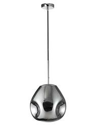 NOVA LUCE závěsné svítidlo LAVA chromovaný kov ručně vyrobené chromové sklo E27 1x12W 230V IP20 bez žárovky 9190402