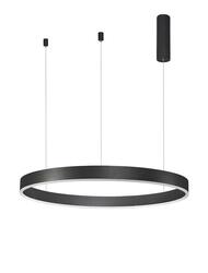 NOVA LUCE závěsné svítidlo MOTIF černý hliník a akryl LED 48W 230V 3000K IP20 stmívatelné 9190848
