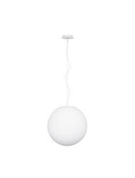 NOVA LUCE závěsné svítidlo NEVOSO opálové sklo a bílý kov E27 1x12W 230V IP20 bez žárovky 920422