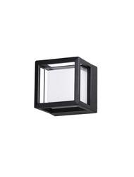 NOVA LUCE venkovní nástěnné svítidlo AGOSTO černý hliník a akrylový difuzor LED 6W 3000K 100-240V 120st. IP54 9207616