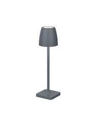 NOVA LUCE venkovní stolní lampa COLT tmavě šedý litý hliník a akryl LED 2W 3000K IP54 62st. 5V DC vypínač na těle USB kabel stmívatelné 9223413