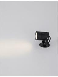 NOVA LUCE venkovní nástěnné svítidlo FEND černý hliník a sklo LED 5W 3000K 100-240V 21st. IP65 9271431