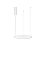NOVA LUCE závěsné svítidlo PERRINE bílý hliník a akryl LED 30W 230V 3000K IP20 stmívatelné 9345613