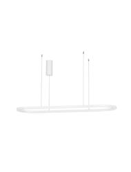 NOVA LUCE závěsné svítidlo CUPPE bílý hliník a akryl LED 58W 230V 3000K IP20 stmívatelné 9345625