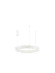 NOVA LUCE závěsné svítidlo MORBIDO bílý hliník a akryl LED 50W 230V 2700K - 4000K IP20 vč. dálkového ovládání stmívatelné Tuya 9345638
